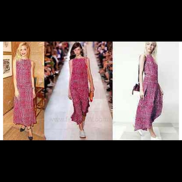 NWT STRAIGHT OFF THE RUNWAY! Tory Burch silk midi dress.Classic Elegant $795 - Picture 4 of 8